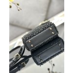 Dior Lady Mini Embroidery Colorful Bead Diamond Model: S0856